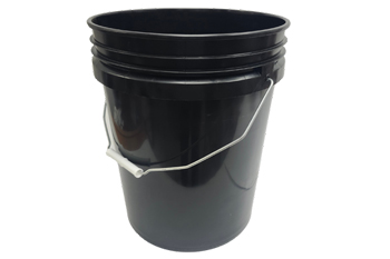 5 Gallon Black Plastic Bucket